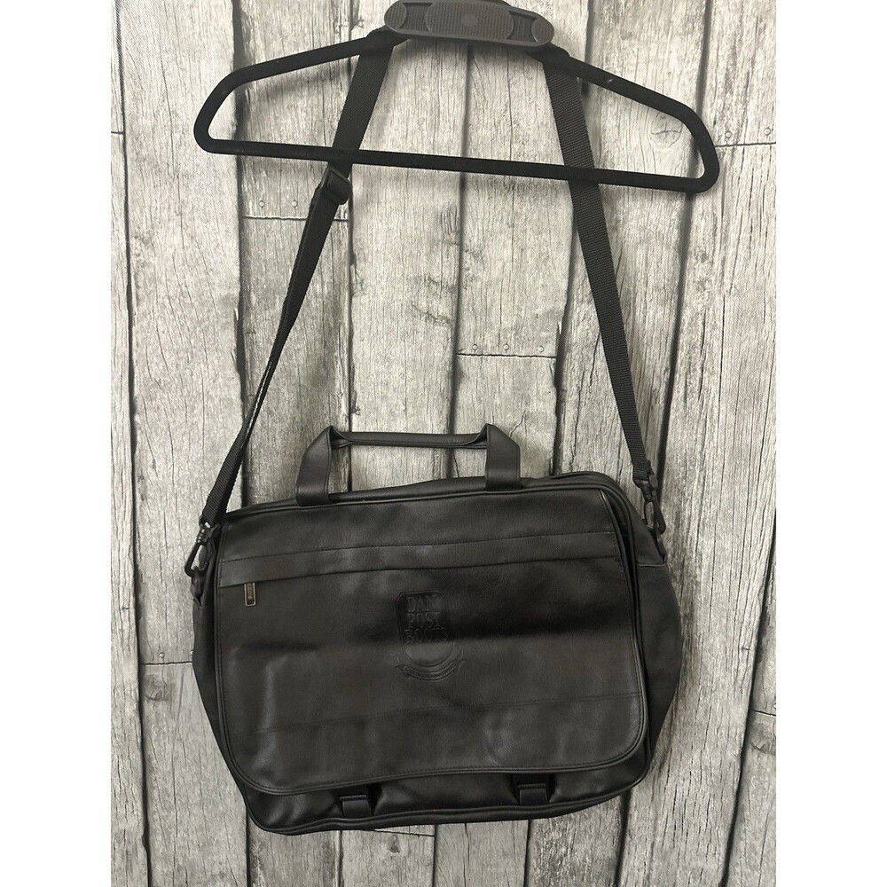 Dan Post Messenger Bag Black Leather